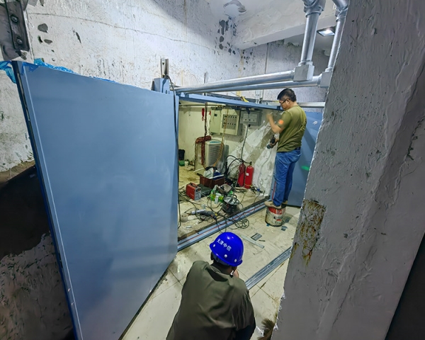 山西西龍池電站防火門、快速門施工現(xiàn)場(chǎng)